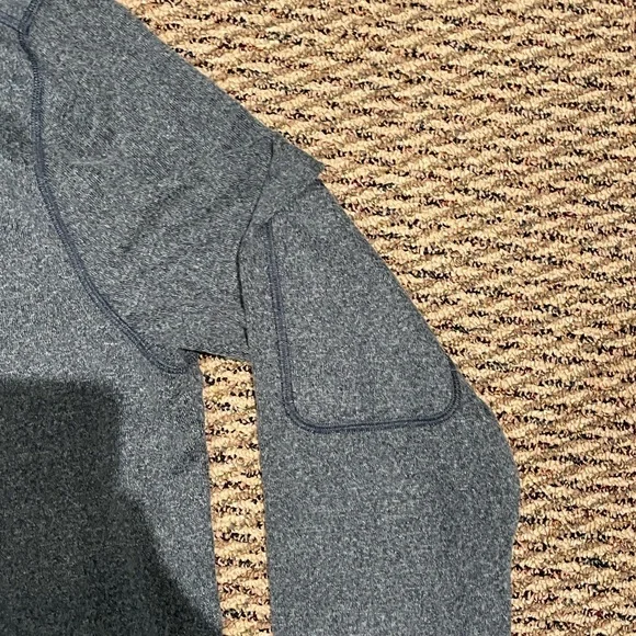 Greg Norman Gray blue light quarter zip sweater - Picture 2 of 4